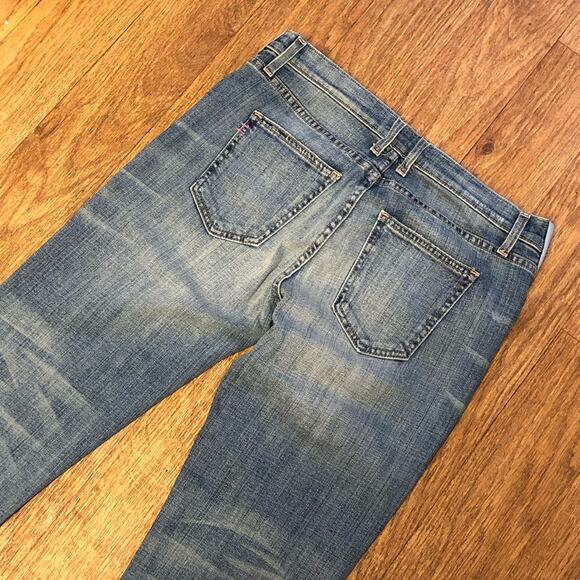 Current / Elliott Hatch Maternity Boyfriend Destroy Distressed Jeans Size 25 - Picture 8 of 15